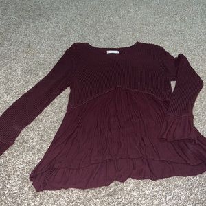Maroon sweater